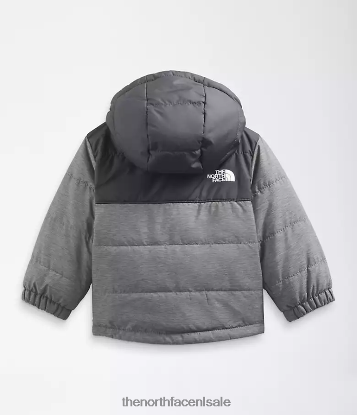 Baby Omkeerbaar MT Chimbo jack met capuchon en volledige ritssluiting The North Face P464ZN865 kleding tnf middengrijs gemêleerd