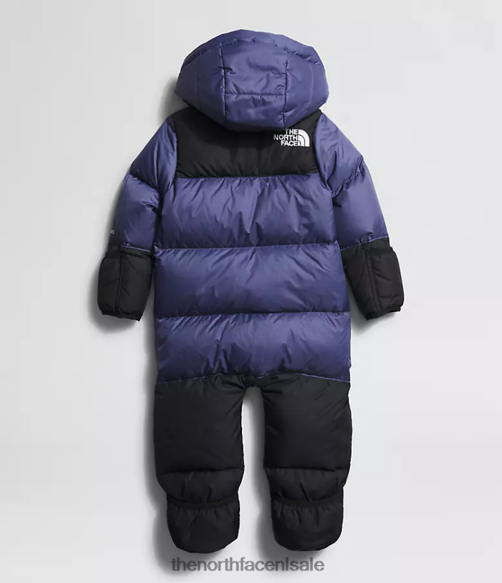Baby Retro nuptse uit 1996 uit één stuk The North Face P464ZN93 kleding grot blauw