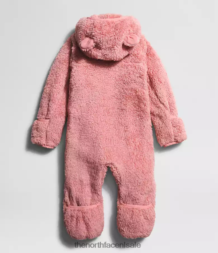 Baby beer uit één stuk The North Face P464ZN398 kleding schaduwrijke roos