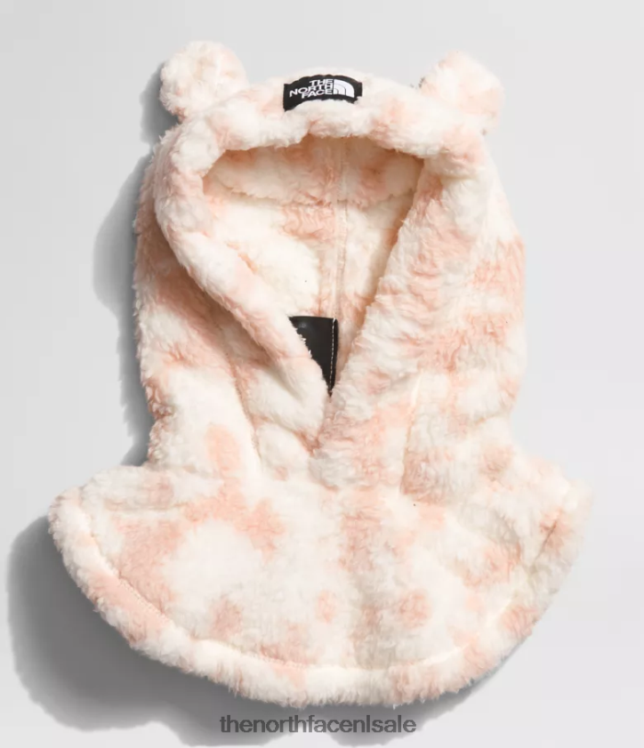 Baby draag een zachte oso-kap The North Face P464ZN820 accessoire gardenia witte vervaagde bloemenprint