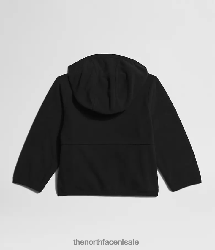 Baby gletsjerhoodie met volledige ritssluiting The North Face P464ZN990 kleding tn zwart