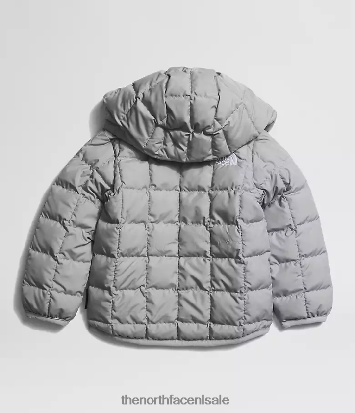 Baby omkeerbaar thermoballjack met capuchon The North Face P464ZN638 kleding grijs samenvoegen