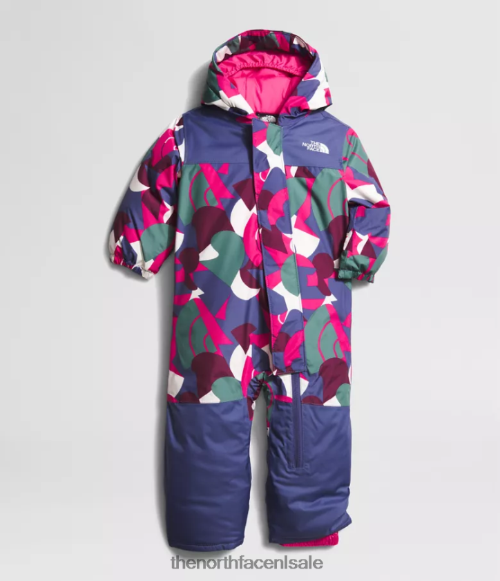 Baby vrijheid sneeuwpak The North Face P464ZN275 kleding Dhr roze grote abstracte print