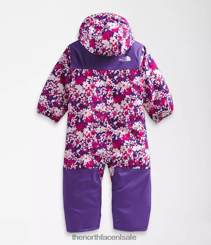 Baby vrijheid sneeuwpak The North Face P464ZN277 kleding piek paarse vallei bloemenprint