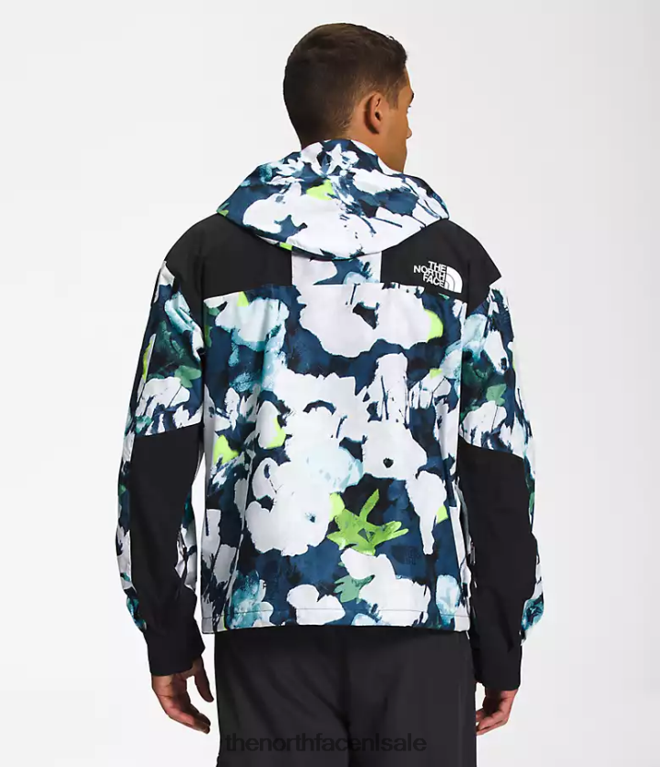 Heren 86 retro bergjas The North Face P464ZN1293 kleding smt marineblauwe abstracte bloemenprint