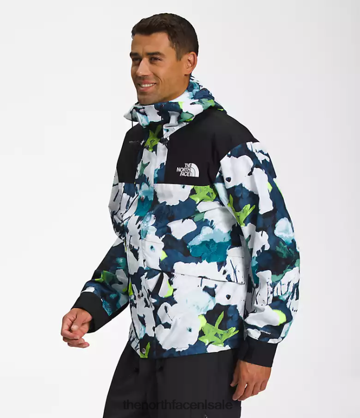 Heren 86 retro bergjas The North Face P464ZN1293 kleding smt marineblauwe abstracte bloemenprint