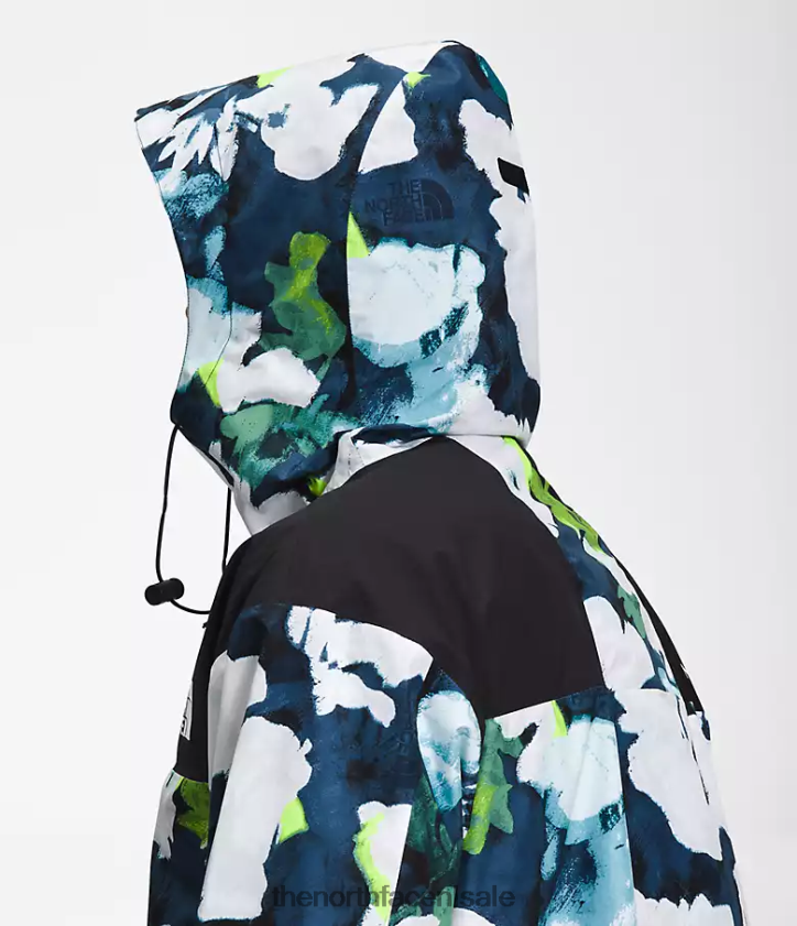 Heren 86 retro bergjas The North Face P464ZN1293 kleding smt marineblauwe abstracte bloemenprint