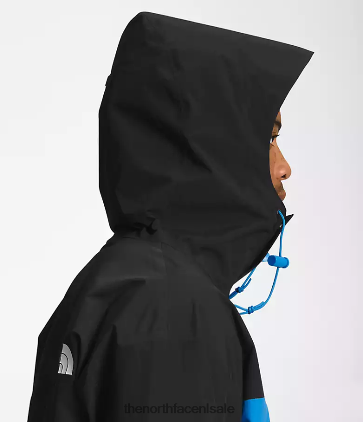 Heren 86 retro bergjas The North Face P464ZN1296 kleding tnf zwart/super sonic blauw/paarse cactusbloem