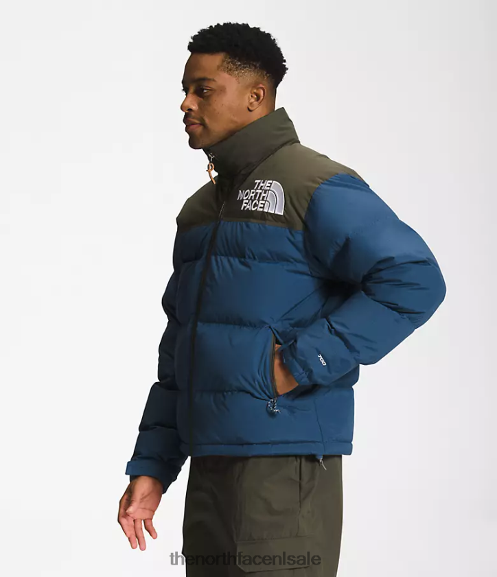 Heren 92 low-fi hi-tek-nuptse The North Face P464ZN826 kleding schaduwblauw/nieuw taupegroen