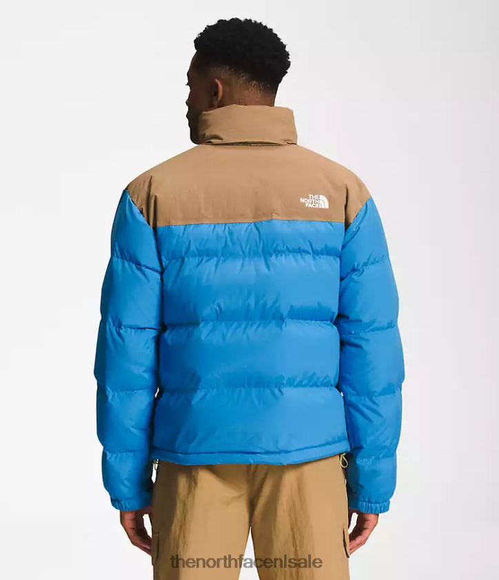 Heren 92 low-fi hi-tek-nuptse The North Face P464ZN828 kleding super sonisch blauw/utiliteitsbruin