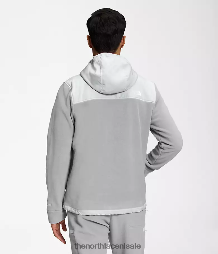Heren Alpine Polartec 200 jack met capuchon en volledige ritssluiting The North Face P464ZN831 kleding smeltgrijs/tingrijs