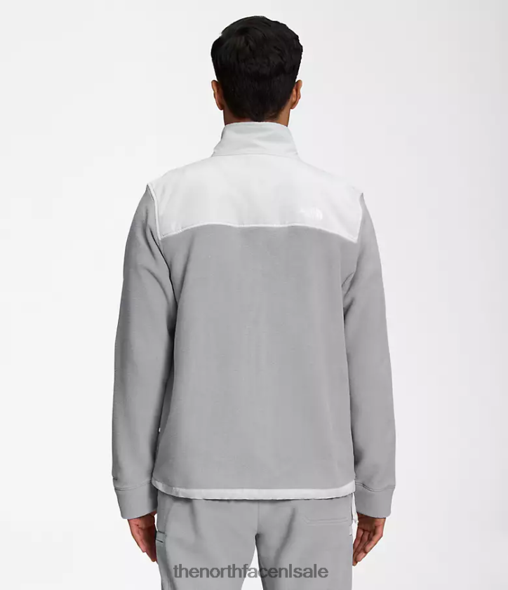 Heren Alpine Polartec 200 jack met volledige ritssluiting The North Face P464ZN540 kleding smeltgrijs/tingrijs