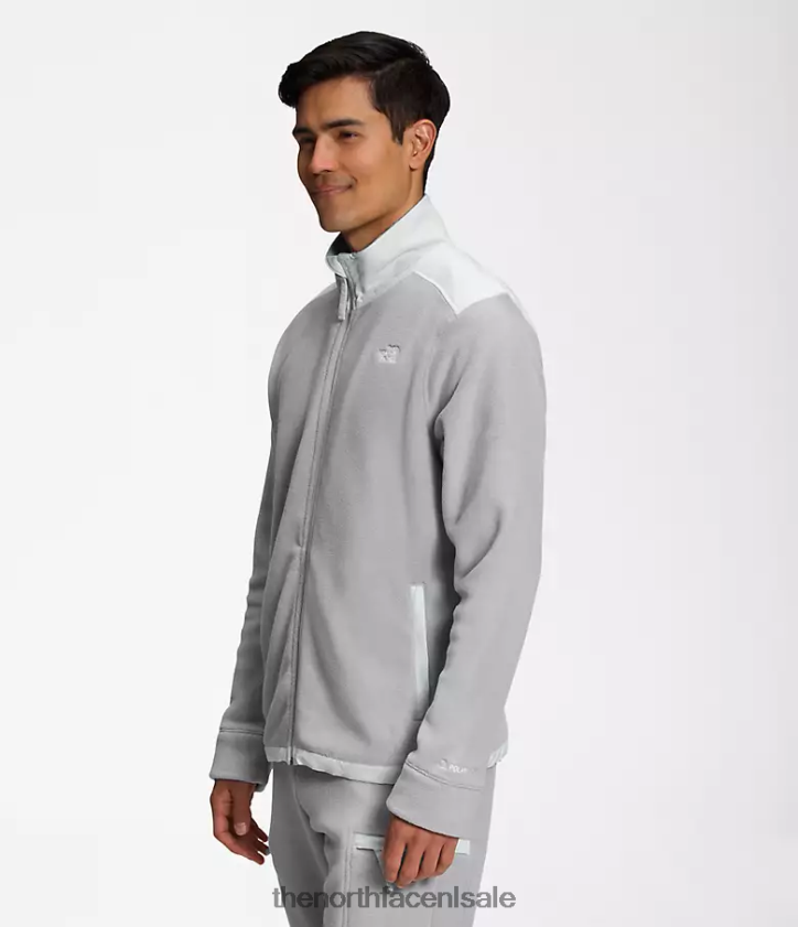 Heren Alpine Polartec 200 jack met volledige ritssluiting The North Face P464ZN540 kleding smeltgrijs/tingrijs