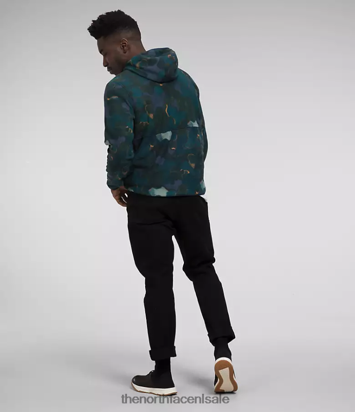 Heren Alpine polartec 100 trui The North Face P464ZN116 kleding Summit marineblauwe camotextuurprint