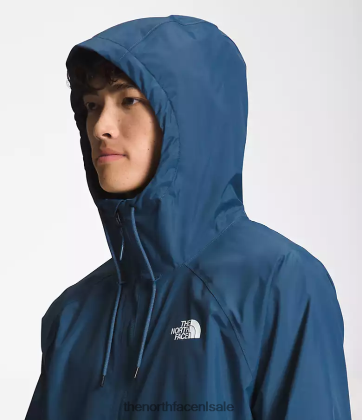 Heren Antora regenhoodie The North Face P464ZN1195 kleding schaduwrijk blauw