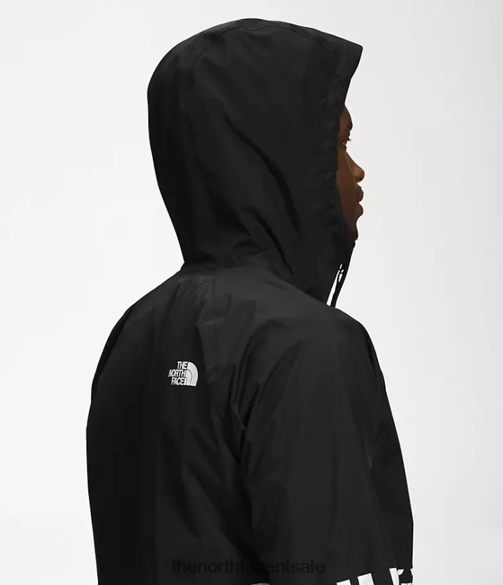 Heren Antora regenhoodie The North Face P464ZN1199 kleding tnf zwart/tnf zwarte afdruk