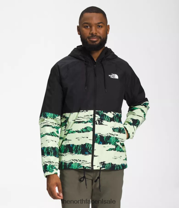 Heren Antora regenhoodie The North Face P464ZN1201 kleding tnf zwart/utility bruine camouflageprint
