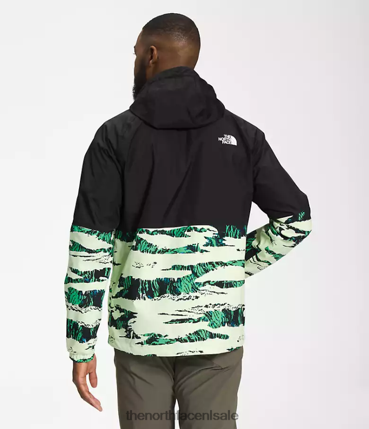 Heren Antora regenhoodie The North Face P464ZN1201 kleding tnf zwart/utility bruine camouflageprint