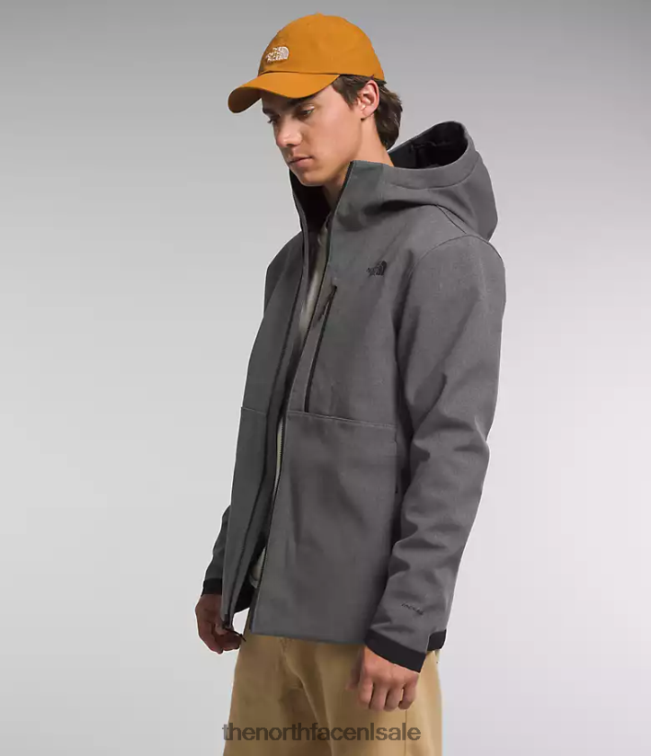 Heren Apex Bionic 3-hoodie The North Face P464ZN995 kleding tnf donkergrijs gemêleerd