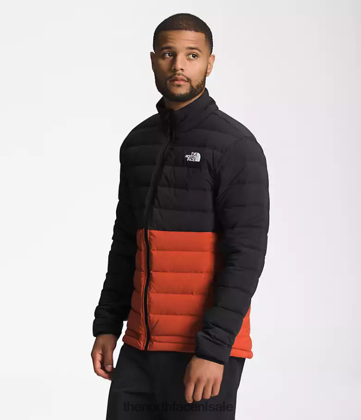 Heren Belleview stretch donsjack The North Face P464ZN649 kleding tnf zwart/geroest brons