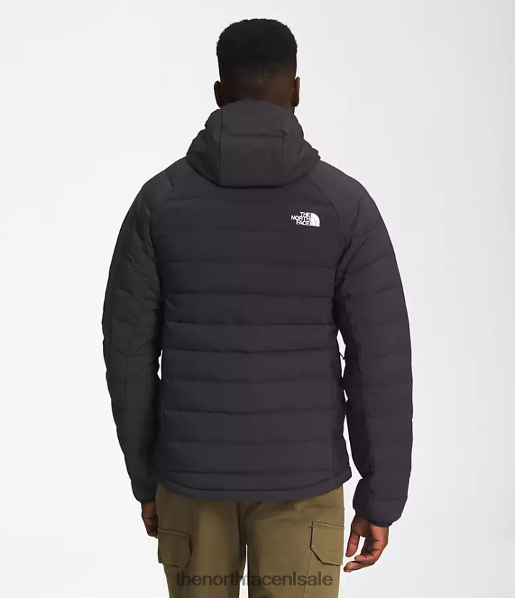 Heren Belleview stretch-down hoodie The North Face P464ZN921 kleding tn zwart