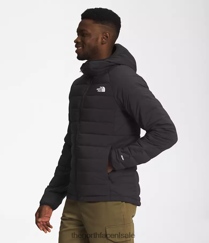 Heren Belleview stretch-down hoodie The North Face P464ZN921 kleding tn zwart