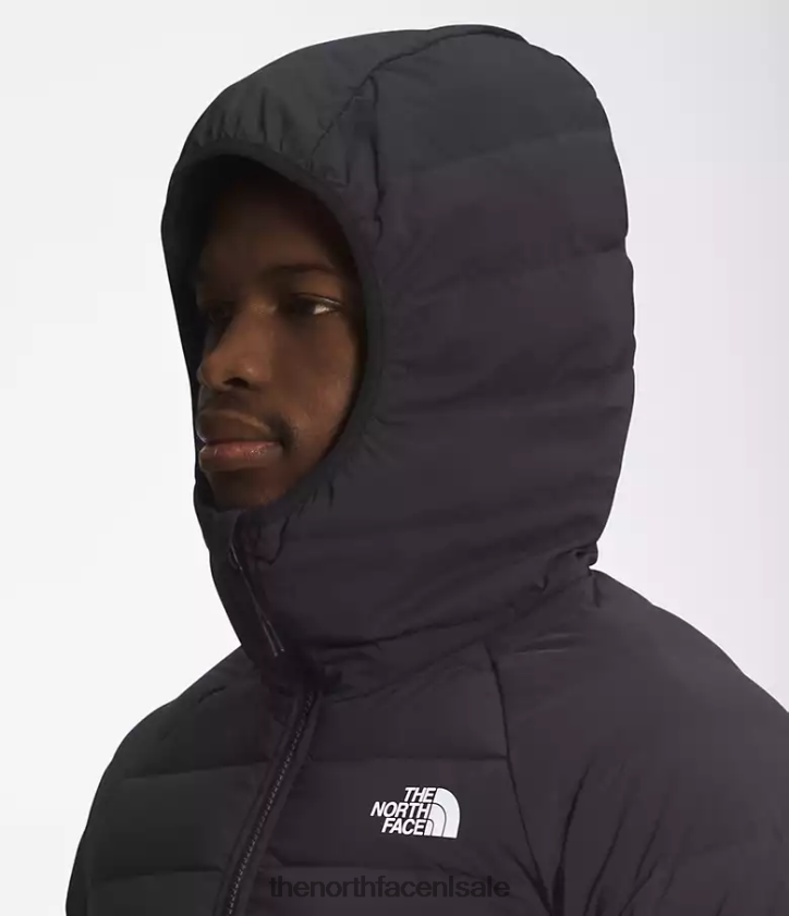 Heren Belleview stretch-down hoodie The North Face P464ZN921 kleding tn zwart