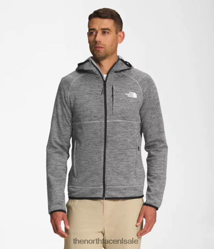 Heren Canyonlands-hoodie The North Face P464ZN922 kleding tnf middengrijs gemêleerd