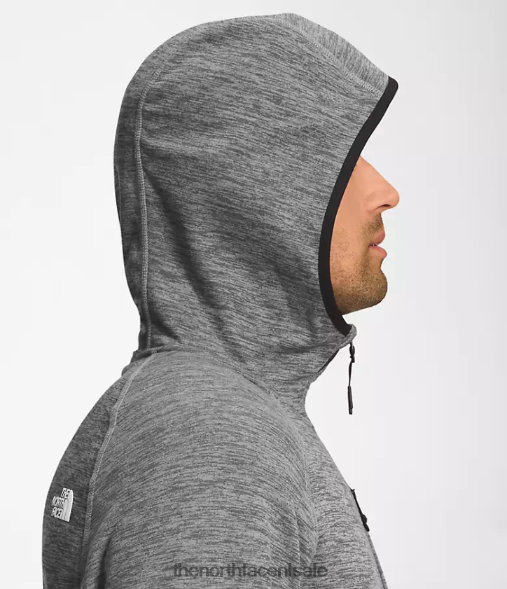 Heren Canyonlands-hoodie The North Face P464ZN922 kleding tnf middengrijs gemêleerd