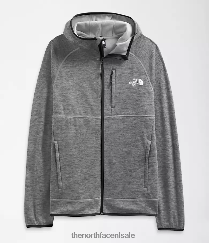 Heren Canyonlands-hoodie The North Face P464ZN922 kleding tnf middengrijs gemêleerd