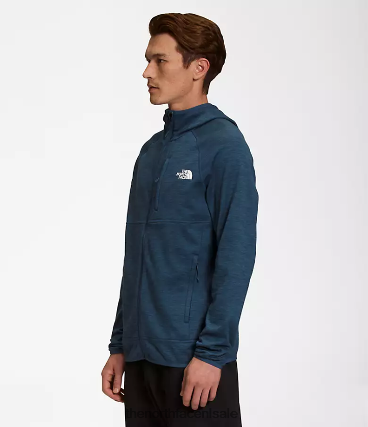 Heren Canyonlands-hoodie The North Face P464ZN923 kleding schaduwblauwe heide