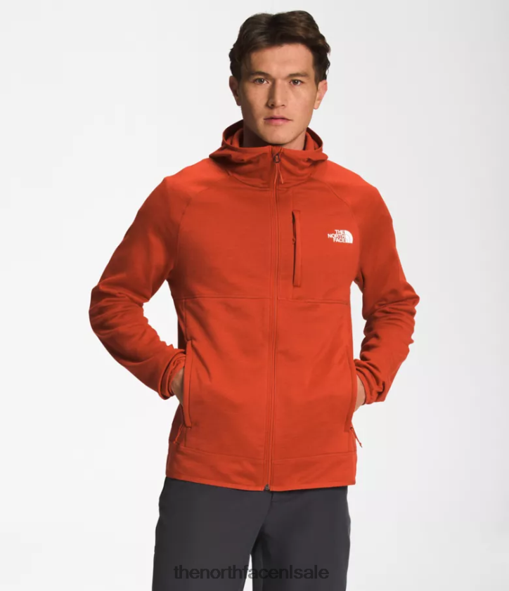 Heren Canyonlands-hoodie The North Face P464ZN925 kleding verroeste bronzen heide