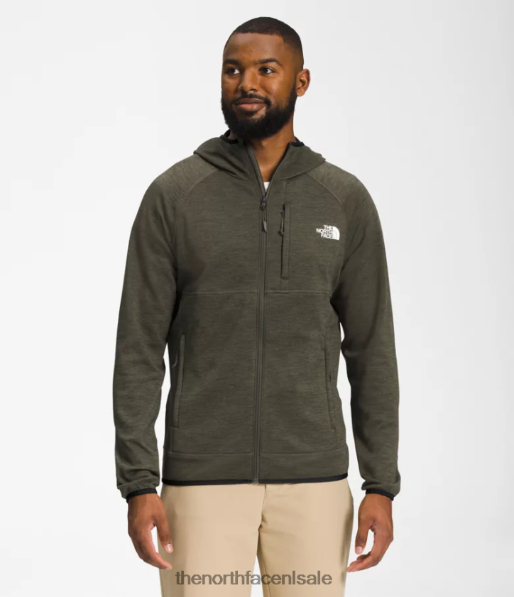 Heren Canyonlands-hoodie The North Face P464ZN926 kleding nieuwe taupe groene heide