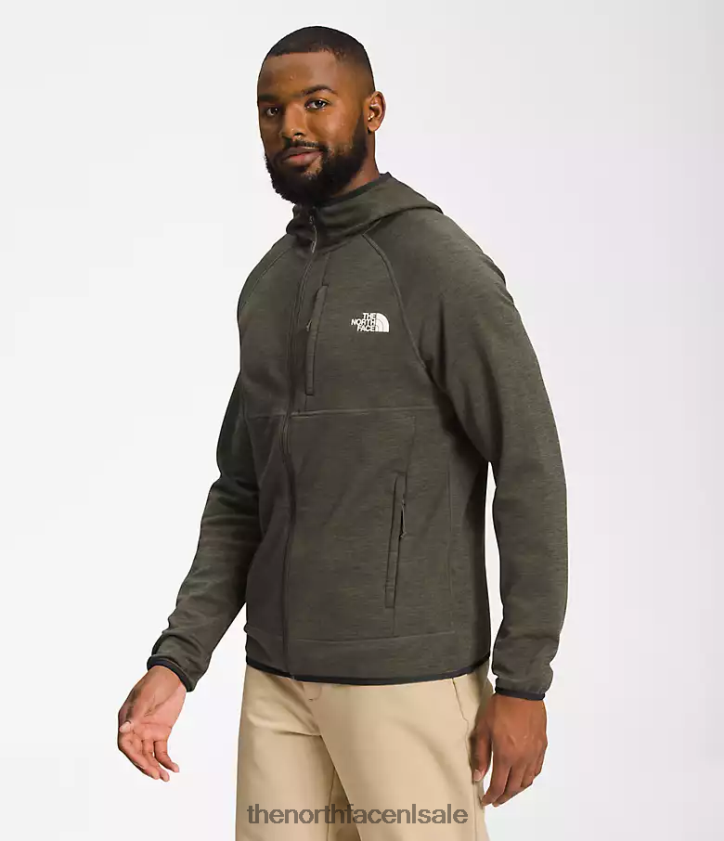 Heren Canyonlands-hoodie The North Face P464ZN926 kleding nieuwe taupe groene heide