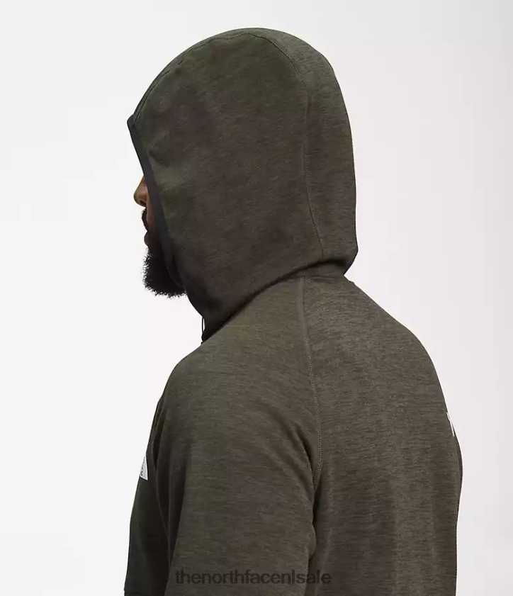 Heren Canyonlands-hoodie The North Face P464ZN926 kleding nieuwe taupe groene heide