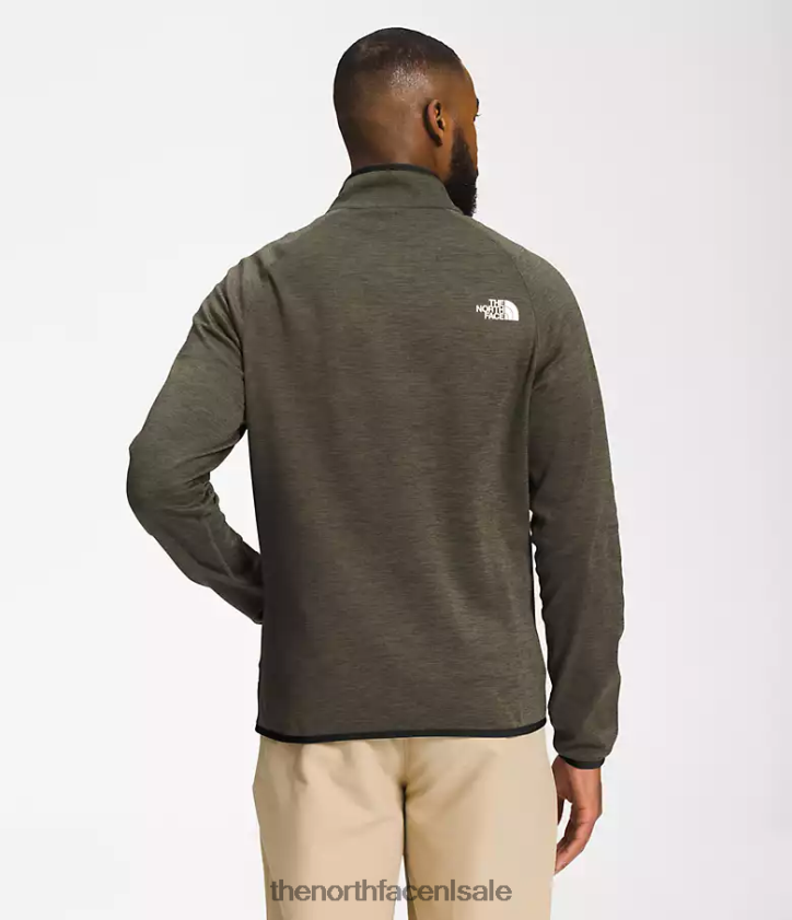 Heren Canyonlands met volledige ritssluiting The North Face P464ZN954 kleding nieuwe taupe groene heide