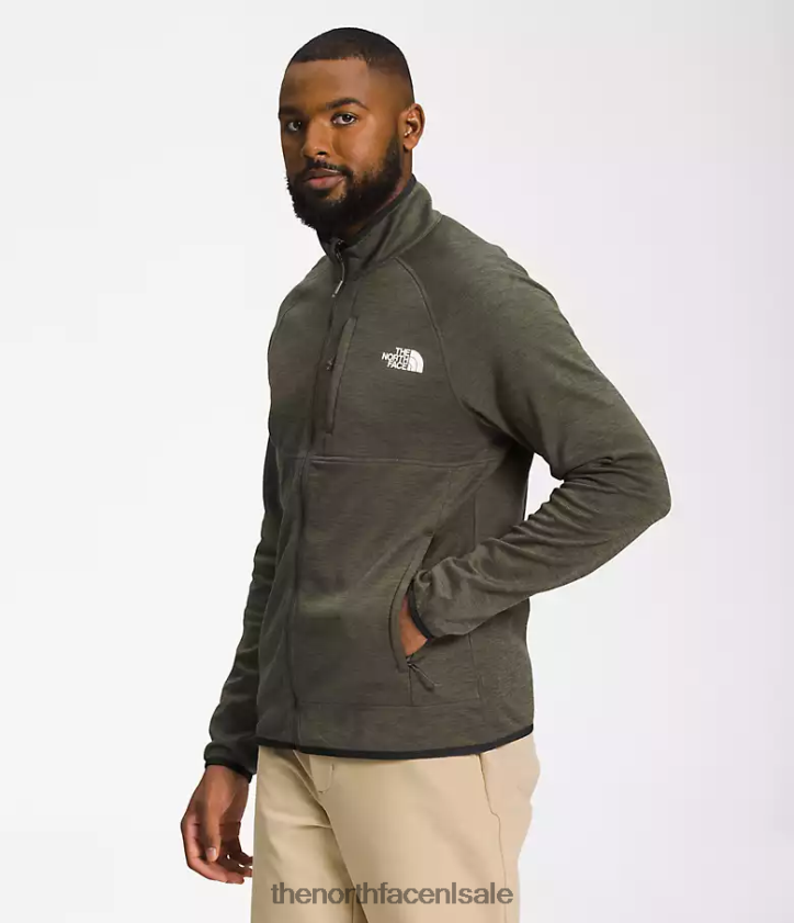 Heren Canyonlands met volledige ritssluiting The North Face P464ZN954 kleding nieuwe taupe groene heide