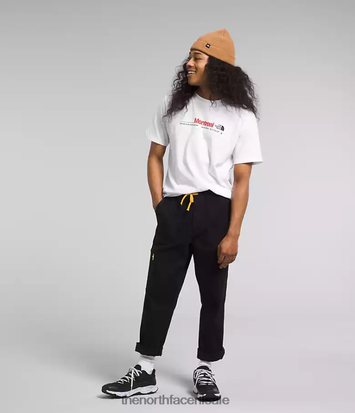 Heren City-T-shirt met korte mouwen The North Face P464ZN1070 kleding tnf wit/montreal