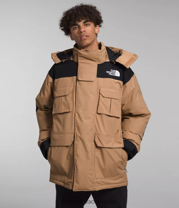 Heren Coldworks geïsoleerde parka The North Face P464ZN1242 kleding amandelboter/tnf zwart