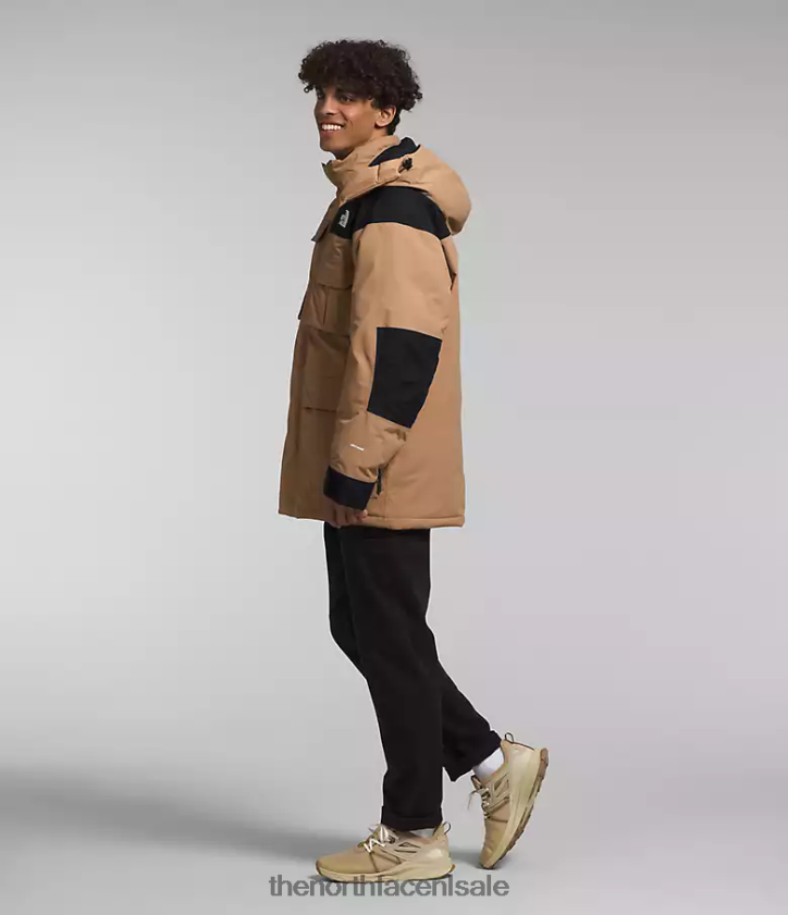 Heren Coldworks geïsoleerde parka The North Face P464ZN1242 kleding amandelboter/tnf zwart