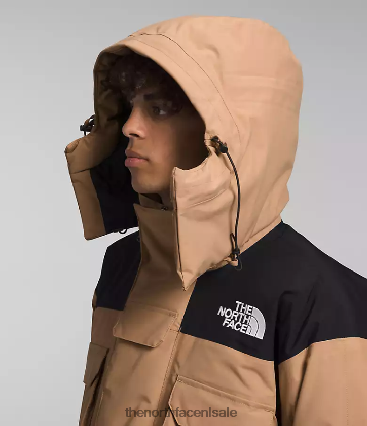 Heren Coldworks geïsoleerde parka The North Face P464ZN1242 kleding amandelboter/tnf zwart