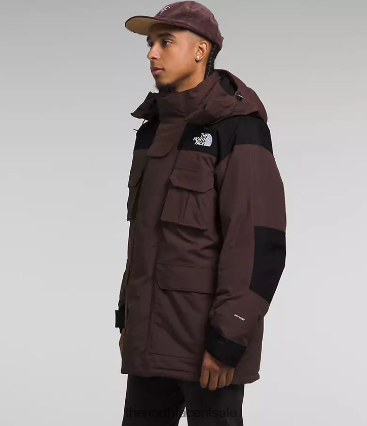 Heren Coldworks geïsoleerde parka The North Face P464ZN1244 kleding kolenbruin/tnf zwart