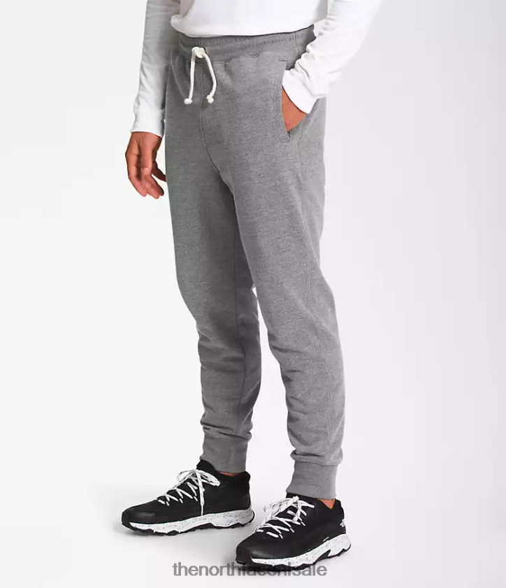 Heren Heritage patch-joggingbroek The North Face P464ZN307 kleding tnf middengrijs gemêleerd
