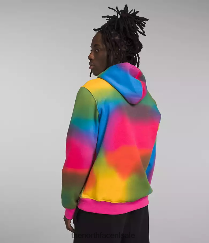 Heren Hoodie met all-over print The North Face P464ZN654 kleding super sonische blauwe gradiëntprint