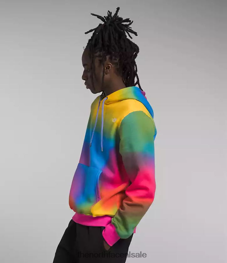 Heren Hoodie met all-over print The North Face P464ZN654 kleding super sonische blauwe gradiëntprint