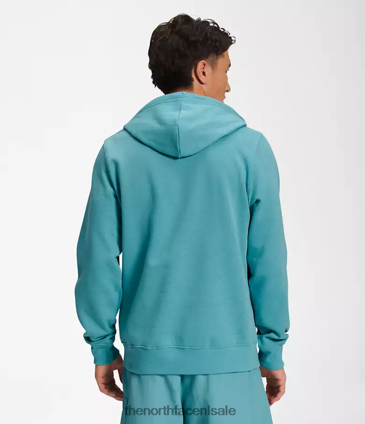 Heren Jumbo hoodie met halve koepel The North Face P464ZN1122 kleding rifwaterblauw koraal