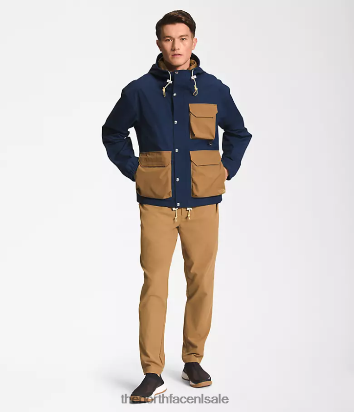 Heren M66 utility regenjas The North Face P464ZN294 kleding top marineblauw/utiliteitsbruin
