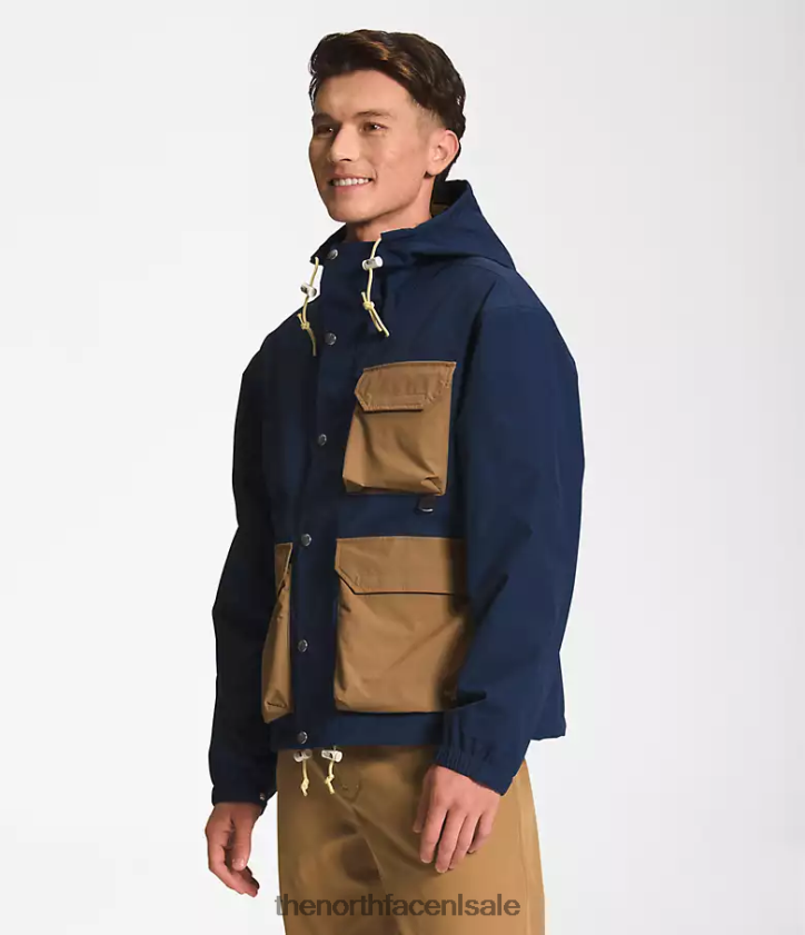 Heren M66 utility regenjas The North Face P464ZN294 kleding top marineblauw/utiliteitsbruin