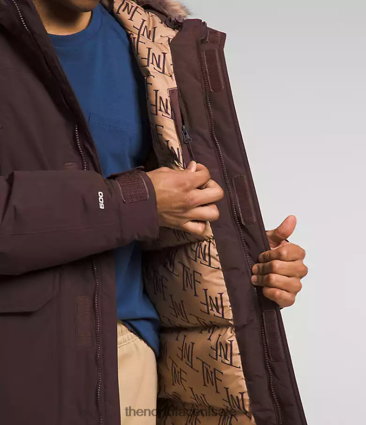 Heren Mcmurdo-parka The North Face P464ZN3 kleding koolbruin/amandelboter monogram print