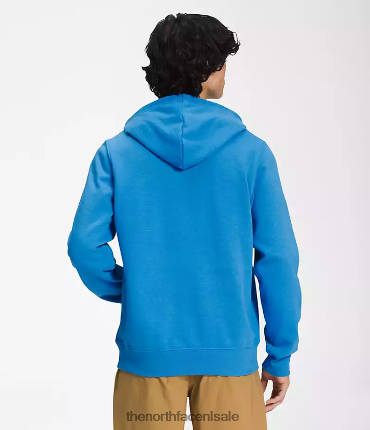 Heren Pullover-hoodie met halve koepel The North Face P464ZN107 kleding super sonisch blauw/tnf wit